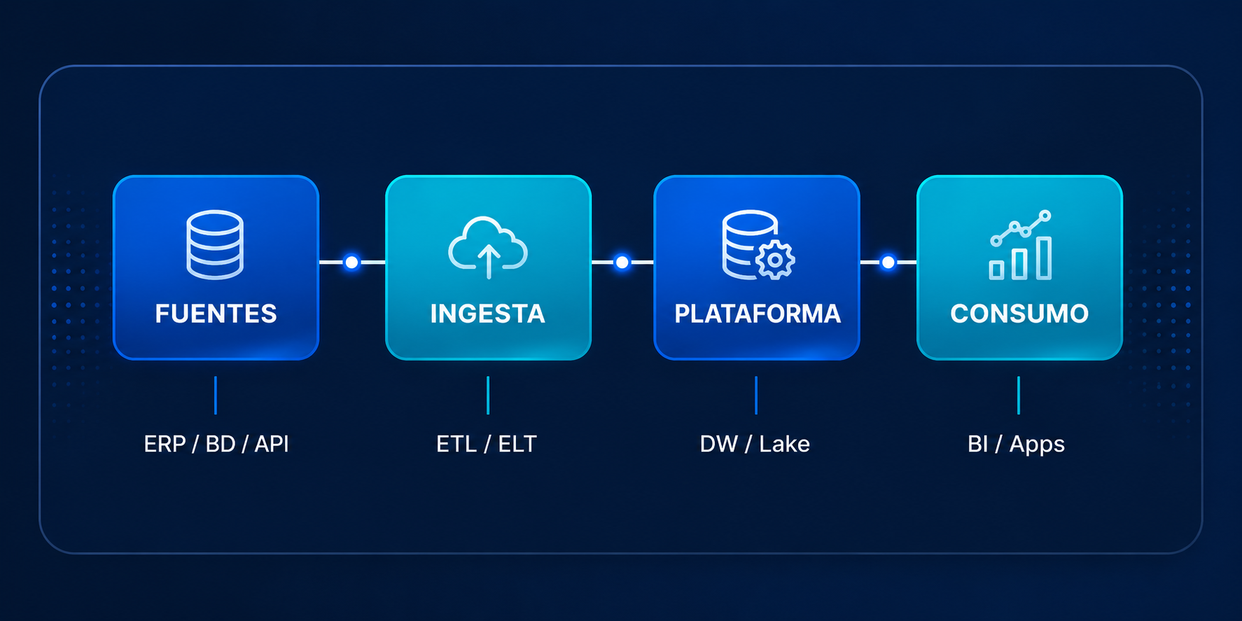 Arquitectura moderna de integración y consumo de datos